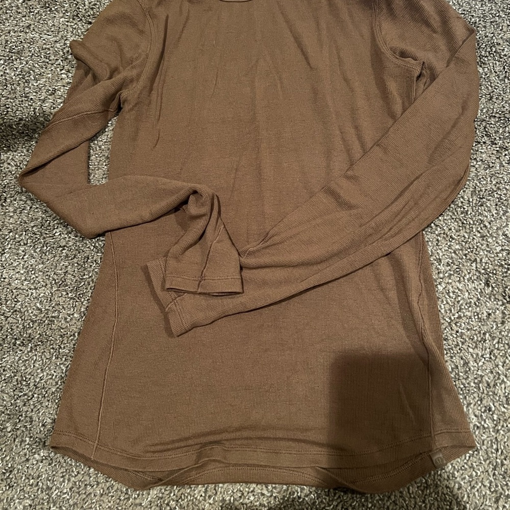 Lululemon Brown Long Sleeve Top